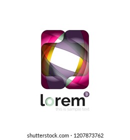Logo, abstract vector geometric icon