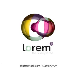 Logo, abstract vector geometric icon