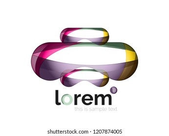 Logo, abstract vector geometric icon