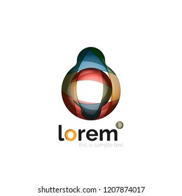 Logo, abstract vector geometric icon