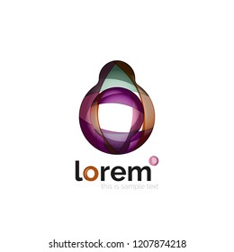 Logo, icono abstracto de vector geométrico