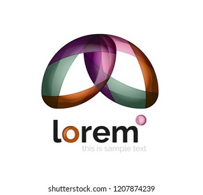Logo, abstract vector geometric icon