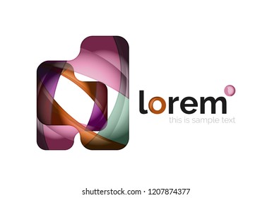 Logo, abstraktes geometrisches Vektorsymbol