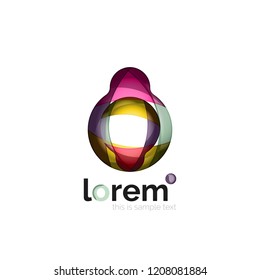 Logo, icono abstracto de vector geométrico