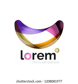 Logo, icono abstracto de vector geométrico