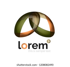 Logo, abstract vector geometric icon
