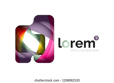 Logo, abstraktes geometrisches Vektorsymbol