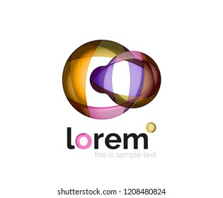 Logo, abstract vector geometric icon
