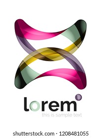 Logo, abstract vector geometric icon
