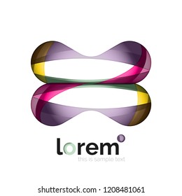 Logo, abstract vector geometric icon