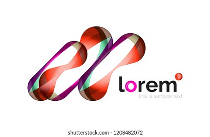 Logo, abstract vector geometric icon