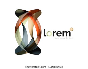 Logo, abstract vector geometric icon