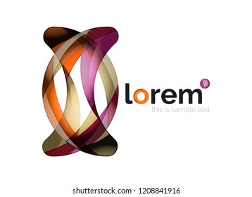Logo, abstract vector geometric icon