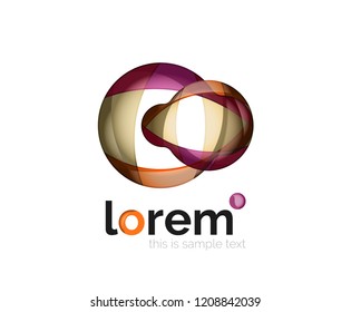 Logo, icono abstracto de vector geométrico