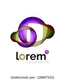 Logo, icono abstracto de vector geométrico