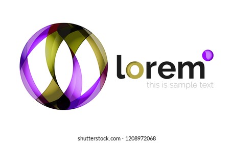 Logo, icono abstracto de vector geométrico