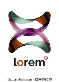 Logo, abstract vector geometric icon