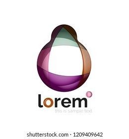 Logo, abstract vector geometric icon