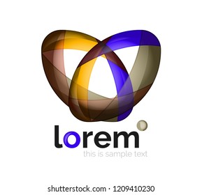 Logo, abstract vector geometric icon