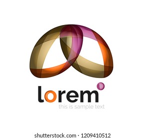 Logo, abstraktes geometrisches Vektorsymbol