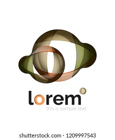 Logo, icono abstracto de vector geométrico