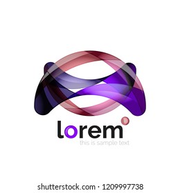 Logo, icono abstracto de vector geométrico