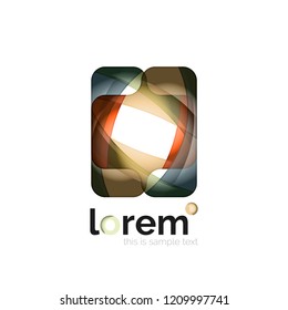 Logo, abstract vector geometric icon