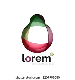 Logotipo, ícone geométrico vetorial abstrato
