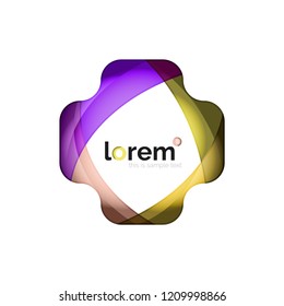 Logo, abstract vector geometric icon