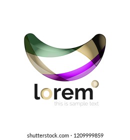 Logo, abstract vector geometric icon