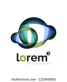 Logo, icono abstracto de vector geométrico