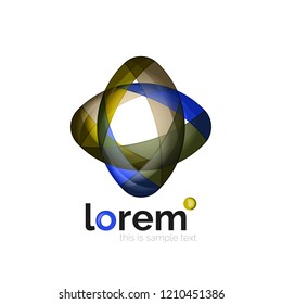 Logo, abstract vector geometric icon