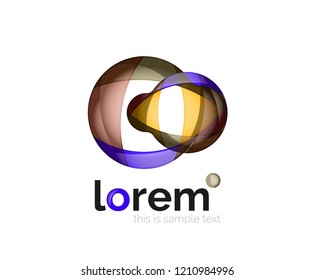 Logo, abstraktes geometrisches Vektorsymbol