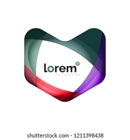 Logo, abstract vector geometric icon
