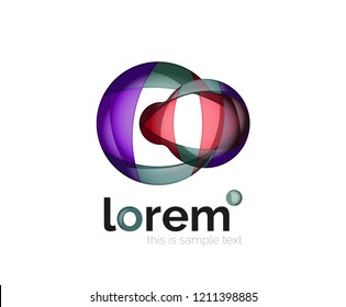 Logo, icono abstracto de vector geométrico