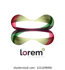 Logo, abstract vector geometric icon