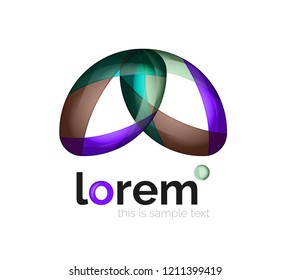 Logo, abstraktes geometrisches Vektorsymbol