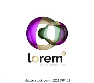 Logo, abstract vector geometric icon