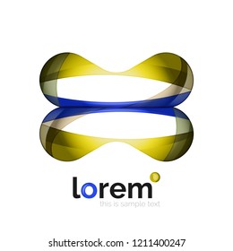 Logo, abstract vector geometric icon