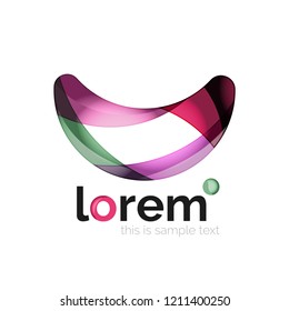 Logo, icono abstracto de vector geométrico