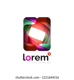Logotipo, ícone geométrico vetorial abstrato