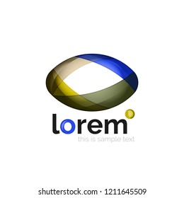 Logo, abstract vector geometric icon