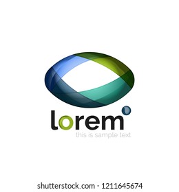 Logo, abstract vector geometric icon