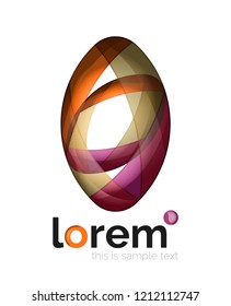 Logo, abstract vector geometric icon