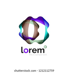 Logotipo, ícone geométrico vetorial abstrato