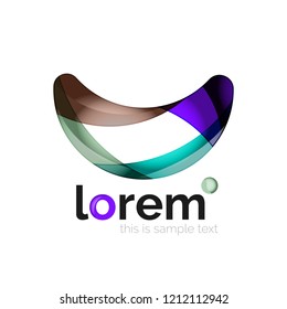 Logo, abstract vector geometric icon