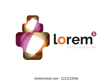 Logo, abstract vector geometric icon
