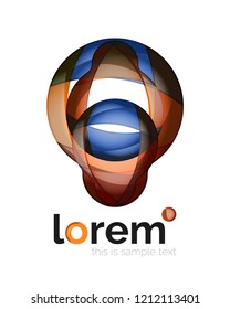Logo, abstract vector geometric icon