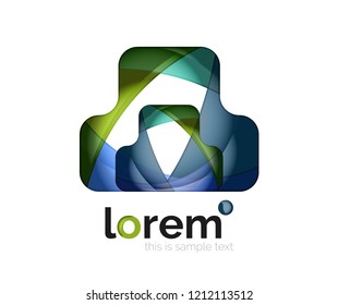 Logo, abstract vector geometric icon