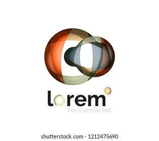 Logo, abstraktes geometrisches Vektorsymbol